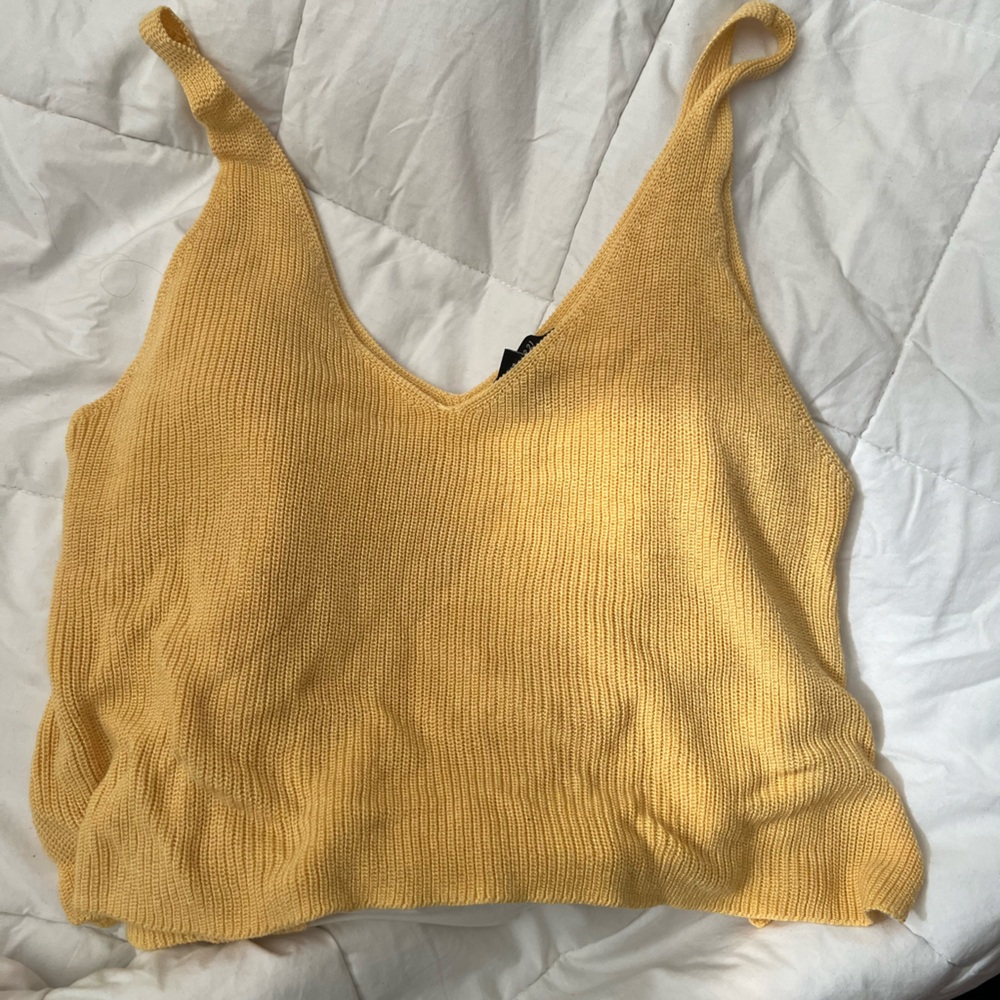 Forever 21 Yellow Tank Top Medium